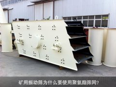 礦用振動(dòng)篩為什么要使用聚氨酯篩網(wǎng)？